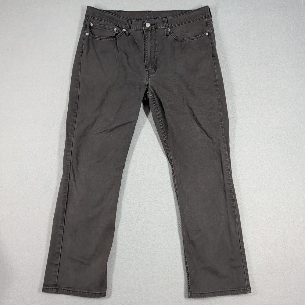 Levi's 514 Jeans Mens‎ 38x30 Straight Leg Gray Cotton Blend Workwear Casual